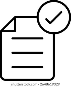Design de ícone de linha de vetor completa