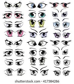 The Complete Vector Set of the Drawn Eyes for you Design