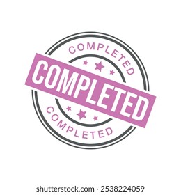 Completed Letter Rubber Stamp Template