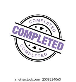Completed Letter Rubber Stamp Template