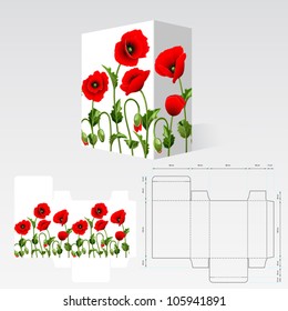 Completed packaging should be printed on paperboard or card stock