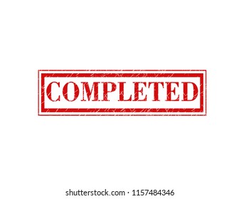 Completed red stamp