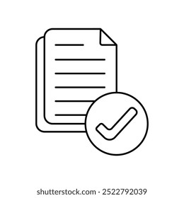 completed task icon with white background vector stock illustration