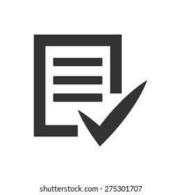 Completed tasks icon vector illustration eps10 on white background