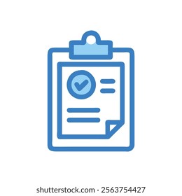 Completed Tasks on Clipboard Icon Design