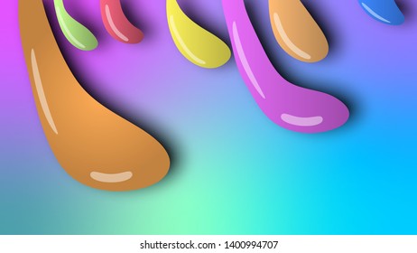 Completely abstract balloons with highlights and real shadows. Vector illustration with gradients and transitions. EPS 10.