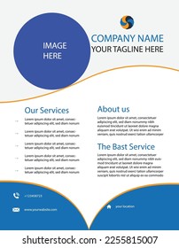 A completely contrasting flyer design