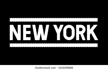Completely hand made New York icon, inscription, stamp.