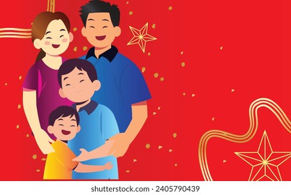 
Completeness in the family including father, mother, grandfather, grandmother, older brother, younger brother, older sister, younger sister.