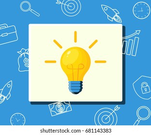 Completing Idea. Business illustration.