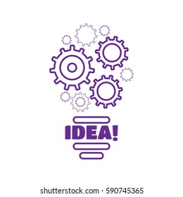 Completing Idea vector. Business idea illustration vector