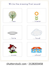 Completing the initials of english words.