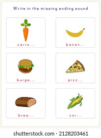Completing the initials of english words.