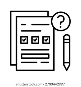 Completion Outline Icon Vector Illustration