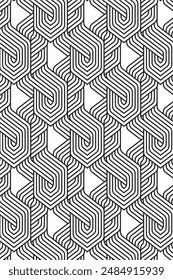 Diseño geométrico de fondo negro complejo