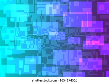 Complex Blue Background Vector adn a little purple