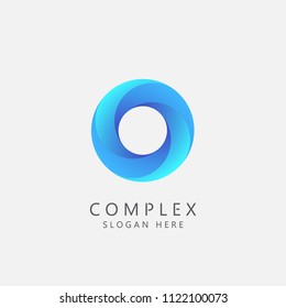 Complex Business Logo Concept. Teamwork, Social, or Community Symbol. Vector Illustration