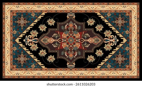 Complex carpets, Persian carpets, carpet patterns, ethnic tribal patterns