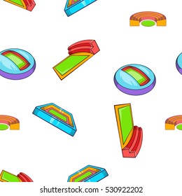 Complex for championship pattern. Cartoon illustration of complex for championship vector pattern for web