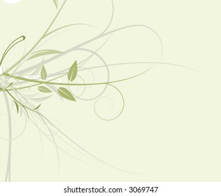 A complex and colorful sleek vector floral design