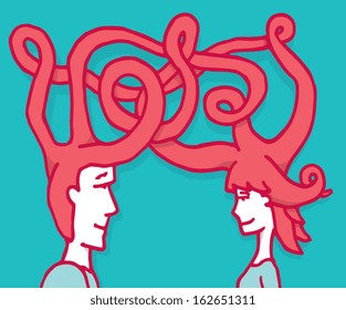 Complex connection between man and woman