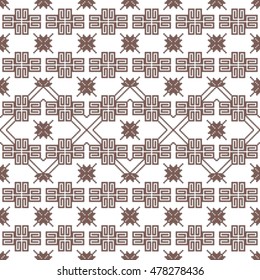complex for embroidery geometric patterns in the style of pixel art. vector illustration