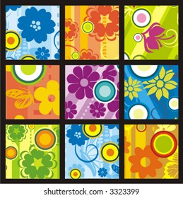 Complex floral vector background. Check my portfolio for more of this series as well as thousands of other great vector items.