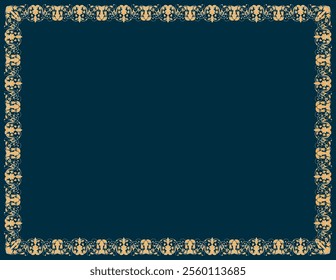 Complex frame, abstract pattern, vintage flowers, for photo frames, cards.