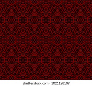 complex geometric ornament. sophisticated geometric pattern based on repetitive simple forms. vector illustration