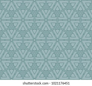 complex geometric ornament. sophisticated geometric pattern based on repetitive simple forms. vector illustration
