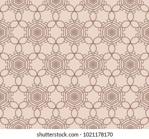 complex geometric ornament. sophisticated geometric pattern based on repetitive simple forms. vector illustration