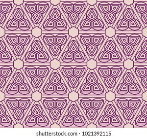 complex geometric ornament. sophisticated geometric pattern based on repetitive simple forms. vector illustration