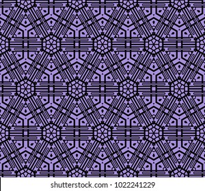 complex geometric ornament. sophisticated geometric pattern based on repetitive simple forms. vector illustration