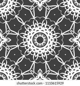 complex geometric ornament. sophisticated geometric pattern based on repetitive simple forms. vector flower illustration.