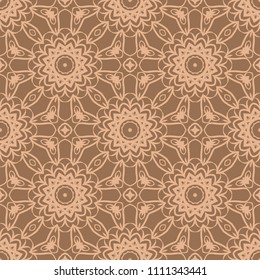 complex geometric ornament. sophisticated geometric pattern based on repetitive simple forms. vector flower illustration.