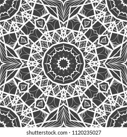 complex geometric ornament. sophisticated geometric pattern based on repetitive simple forms. vector flower illustration.