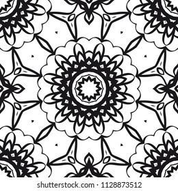 complex geometric ornament. sophisticated geometric pattern based on repetitive simple forms. vector flower illustration.