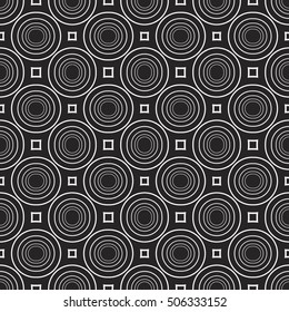 complex geometric ornament. sophisticated geometric pattern based on repetitive simple forms. vector illustration for interior design, backgrounds, card, textile industry. black and white coloring
