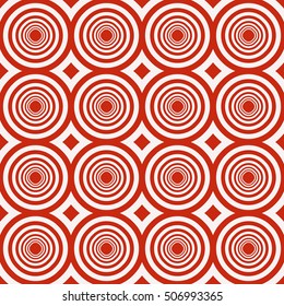 complex geometric ornament. sophisticated geometric pattern based on repetitive simple forms. vector illustration for interior design, backgrounds, card, textile industry. red coloring