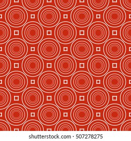 complex geometric ornament. sophisticated geometric pattern based on repetitive simple forms. vector illustration for interior design, backgrounds, card, textile industry. red coloring