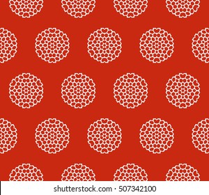 complex geometric ornament. sophisticated geometric pattern based on repetitive simple forms. vector illustration for interior design, backgrounds, card, textile industry. red coloring