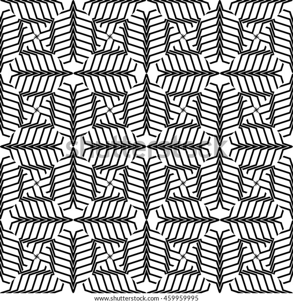 Complex Geometric Pattern Interwoven Lines Shapes Stock Vector (Royalty ...