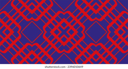 complex geometric pattern on a blue background. Abstract bright geometric pastel  background banner illustration panorama long, textured wallpaper