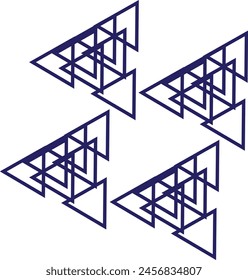 Complex Geometric Shape design eps 10