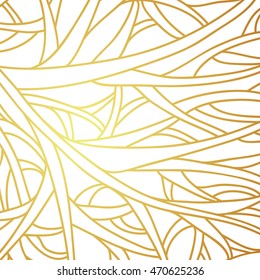 Complex golden linear vector background. Sophisticated and elegant.