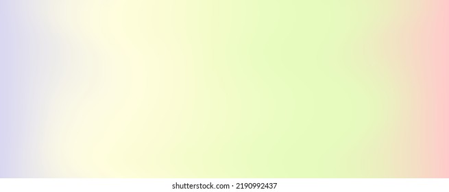 Complex gradient of different colors, horizontal image. Vector gradient of matching colors, suitable for the internet and printing, delicate purple-green-yellow-pink