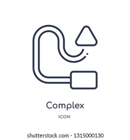 complex icon from people outline collection. Thin line complex icon isolated on white background.