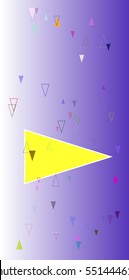 complex information around arrangement, triangle vector background among thin dream