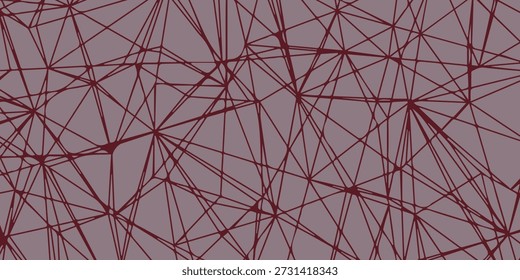 Um fundo abstrato complexo e intrincado com uma teia de linhas interconectadas formando uma rede geométrica, criando um senso de profundidade e conexão.