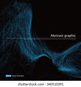 complex lines consisting of Abstract graphic.